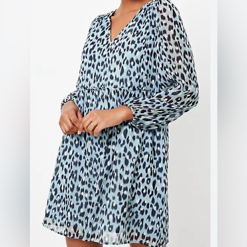 NWT Loft leopard print  - neck dress size XS